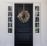 24 Inch Snowfall Creek Pre-lit Christmas Wreath