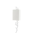 Baneberry White Wall Sconce, Left