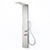 Collines Series 55 in. 2-Jetted Shower Tower with Heavy Rain Shower and Jets and Spray Wand