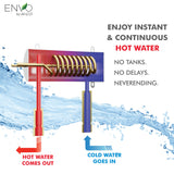 ENVO Ansen Compact Tankless Electric Water Heater, Heat-on-Demand, Endless Hot Water Supply, ETL Certified, Energy and Water Saving
