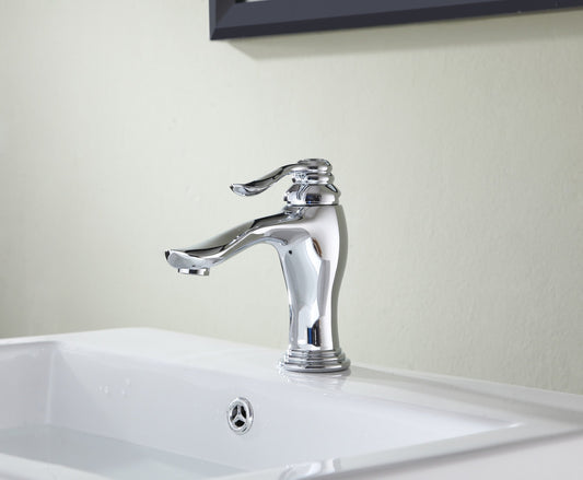 ANZZI Anfore Single Handle Bathroom Faucet, Low Spout (3.25" H), 1.2 GPM WaterSense Certified, Rhino Alloy Solid Brass, Various Finishes