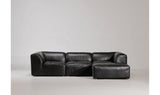 Form Lounge Modular Sectional Vantage Black Leather