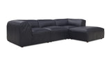 Form Lounge Modular Sectional Vantage Black Leather