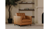 Bridgers Power Recliner Chair Tan Leather