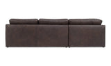 Thurlow Corner Modular Sectional Espresso Brown Leather