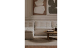 Lino Lounge Modular Sectional Textured Oat