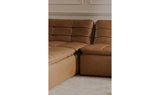 Lino Lounge Modular Sectional Tan Leather