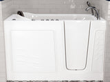 ANZZI Nimbus Series 30 in. L x 59 in. W  Dual Jetted Bathtub in White with Microbubbles Jet
