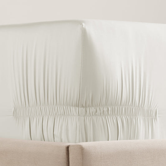 Purefect Fit Adjustable Sateen Fitted Sheet Ivory