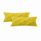 400TC Cotton Sateen Solid Pintuck Body Pillowcases (Set Of 2)
