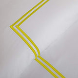 400TC Double Embroidery Sateen Solid Cotton Day Bed Set