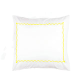 Ava 400TC Cotton Scallop Embroidery Sateen Solid Pillow Sham