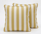 Cotton Striped Cushion Cover - Square, Removable