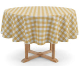 Yellow Gingham Tablecloth