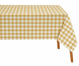 Yellow Tablecloth Rectangle - Checkered