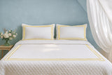 Classic Border Diamond Knitted Cotton Coverlet