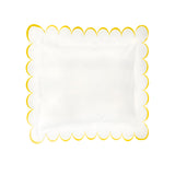 Allena 400TC Cotton Scallop Embroidery Sateen Solid Euro Sham