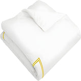 500TC Cotton Double Embroidery Sateen Solid Duvet Cover Set