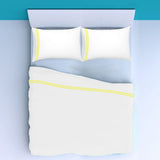 400TC Double Embroidery Sateen Solid Cotton Sheet Set