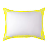 Smart Border 400TC Cotton Embroidery Sateen Solid Pillow Sham