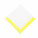 Triple Embroidery Border Cotton Napkins (Set of 4)