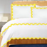 400TC U Shape Applique Embroidery Cotton Duvet Cover Set