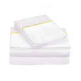 500TC Cotton Single Embroidery Sateen Solid Sheet Set
