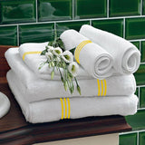 Cotton Triple Embroidered Bath Towels (Set of 2)