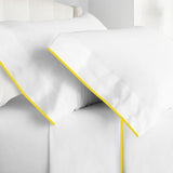 400TC Embroidery Cotton Sateen Solid Top Sheet