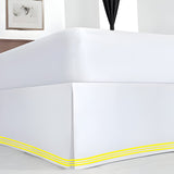 400TC Cotton Sateen Classic Embroidery Tailored Bed Skirt