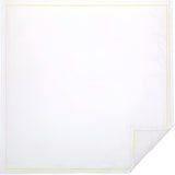 400TC Cotton Single Edge Embroidery Sateen Solid Duvet Cover Set