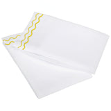 400TC Double Wavy Embroidered Cotton Pillowcases (Set of 2)