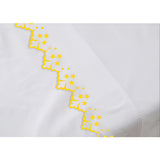 Elegant Flower Embroidered Duvet Cover Set