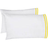 400TC Embroidery & Border Cotton Sateen Solid Sheet set