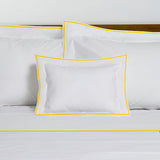 400TC Embroidery Cotton Sateen Solid Duvet Cover Set