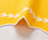 Yellow Scalloped Napkins