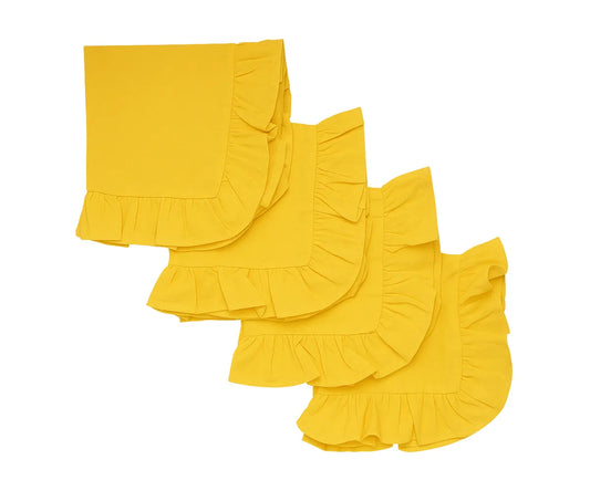 Yellow Ruffled Napkins