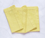 Butter Yellow Hemstitch Napkins