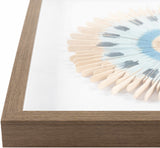 Yenice Natural Wood Geometric Wall Art Set Of Two - Clearance