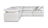Clay Classic L-Shaped Modular Sectional Cream White