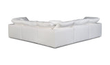 Clay Classic L-Shaped Modular Sectional Cream White