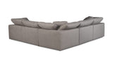 Clay Classic L-Shaped Modular Sectional Light Grey