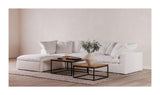 Terra Condo Lounge Modular Sectional Cream White