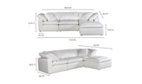 Terra Condo Lounge Modular Sectional Cream White