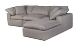 Terra Condo Lounge Modular Sectional Light Grey