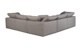 Terra Condo Classic L-Shaped Modular Sectional Light Grey