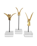 Gold Hummingbirds Set of 3