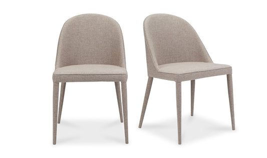 Burton Dining Chair Light Grey - Set Of Two