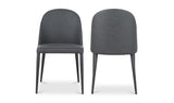 Burton Dining Chair Black Fade Vegan Leather - Set Of Two