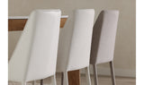 Nora Fabric Dining Chair Light Grey - Set Of Two